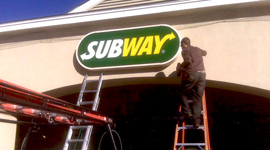 Backlit Sign Installation